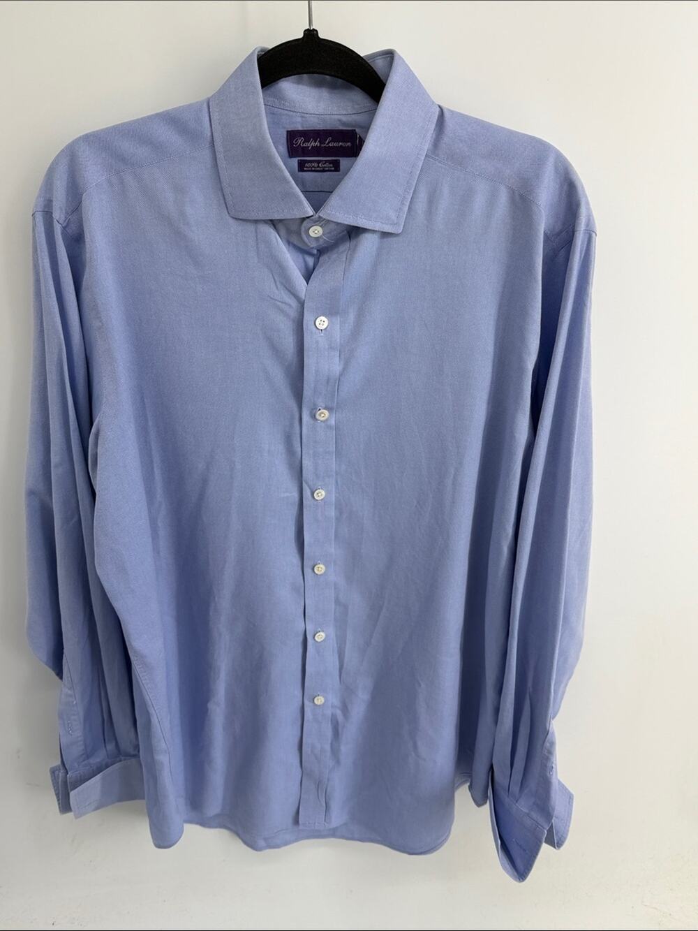 Ralph Lauren Purple Label French cuff long sleeve button up dress shirt NWOT